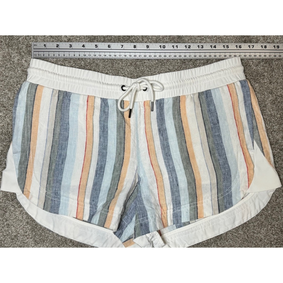 Women's Athleta Shorts, Size 10, Linen Stripe - Picture 3 of 10